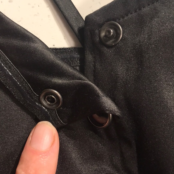 Black satin finish corset - Picture 3 of 4